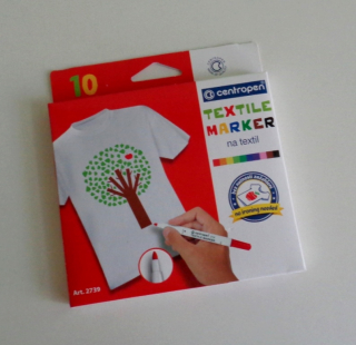 Fixy na textil - sada 10 ks